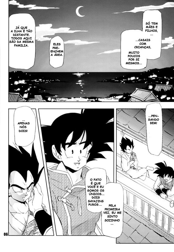 Goku e Vegeta mostrando a piroca gostoso