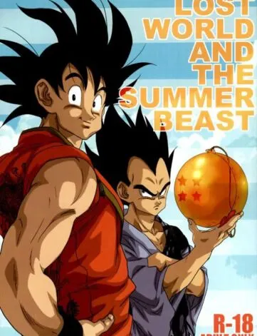 Goku e Vegeta mostrando a piroca gostoso