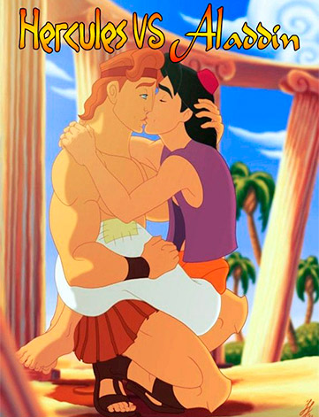 Hércules vs Aladdin pornô gay